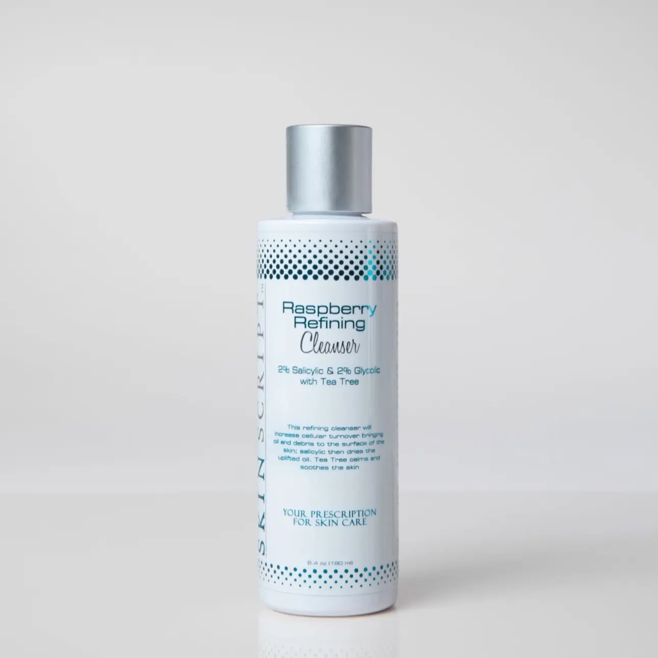 Acne and ingrown hair cleanser- Skin Script Raspberry Refining Cleanser - Refines and Smooths Skin - Clear, Skincare 6.4 oz