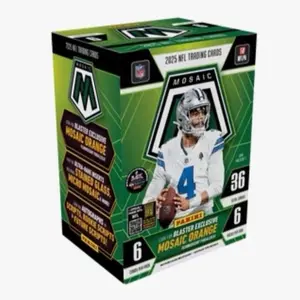 2025 Panini Mosaic Series Football Trading Card Blaster Box, Collectible Sports Trading Card Accessory