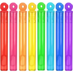 32-Piece 8 Colors Mini Bubble Wands Assortment Party Favors Toys for Kids, for Christmas Thanksgiving New Year Themed Birthday Wedding Bath Time Summer Outdoor Gifts for Girls Boys