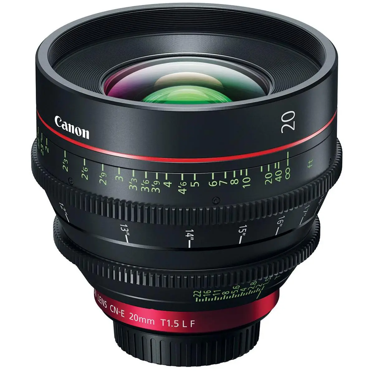 Canon CN-E 20mm T1.5 L F Cinema Prime Lens - EF Mount, Smooth Manual Operation for Canon Filmmakers
