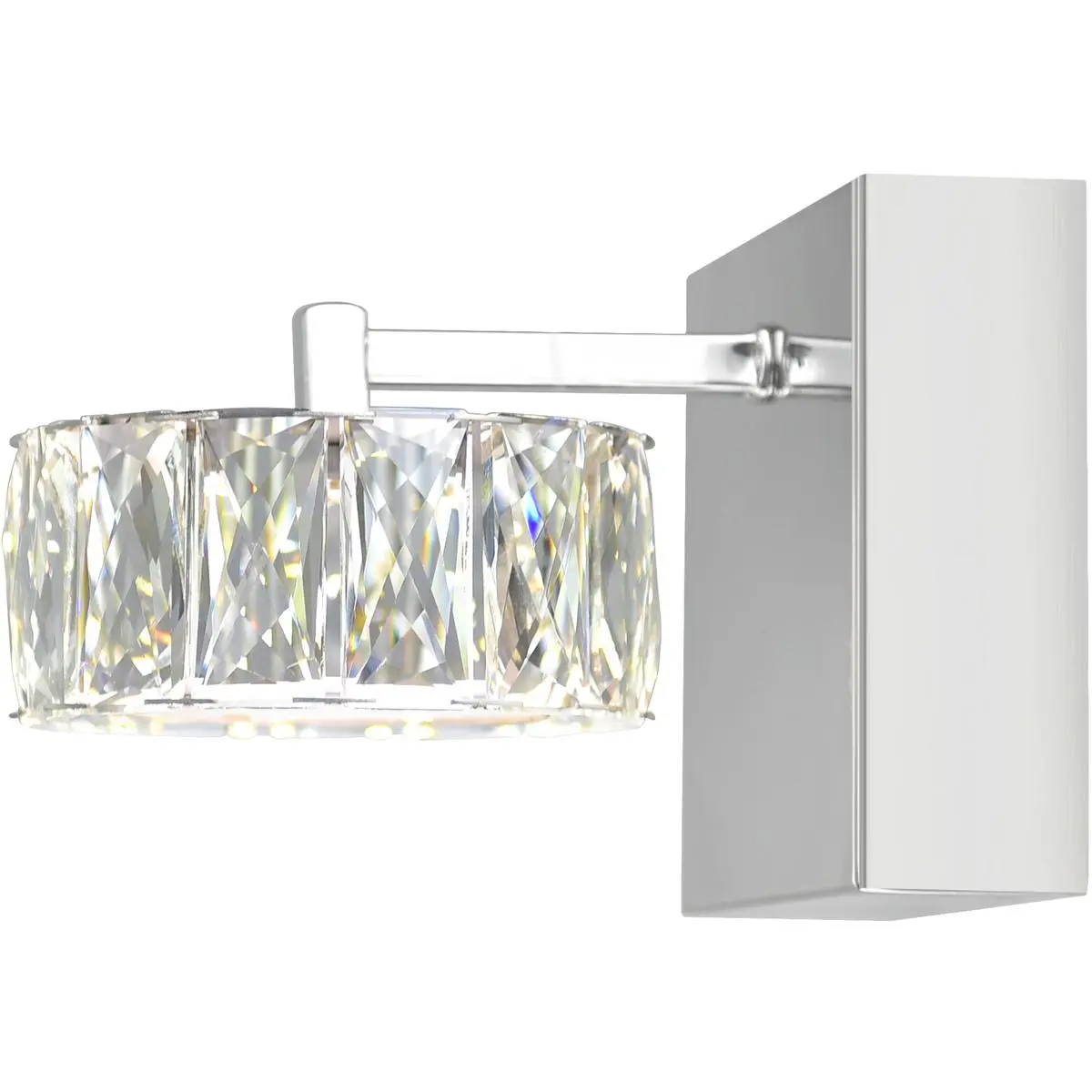 CWI Lighting Milan LED 7 inch Chrome Bathroom Sconce Wall Light 5625W5ST