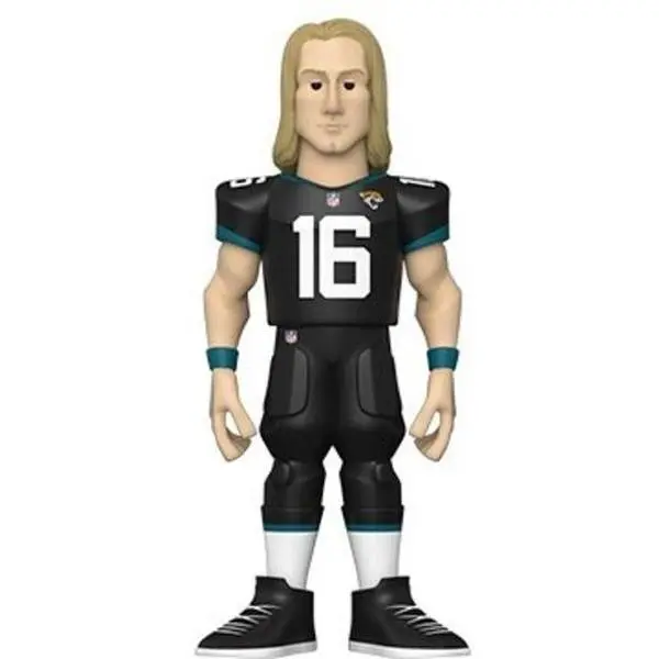 FUNKO GOLD 5 NFL Jaguars - Trevor Lawrence Vinyl Figurine, 5-Inches Tall Single Collectible Statue, Chase Variant, Styles May Vary, Gifts, Choking Hazard Small Parts, Single Figurine