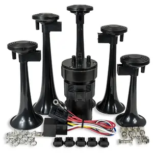 HornBlasters Dixie Musical Electric Horn System 12-Volt with 5 Trumpets Classic Dixie Delight for Nostalgic Journeys