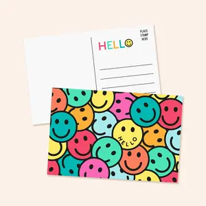 Smiley Hello Postcards | Set of 60