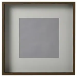 Frame, walnut effect, 19 ¾x19 ¾ "Picture frames, poster frames, wall-mountable horizontally or vertically - slide-in frame strips, scratch-resistant wall gallery frames.