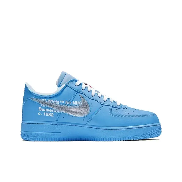 unisex low profile casual street shoes full light blue leather mixed multi layer craft printed text graphic detail hip hop daily wear casual sneakers brand new unopened