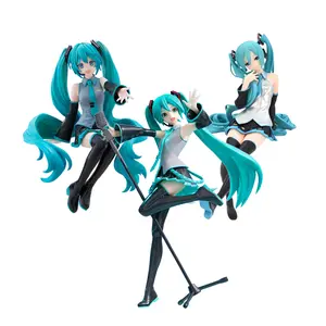 Hatsune Miku Original Outfit Classic Costume PVC Anime Figure Official Figurine Collectible Model Table Ornament Fan Collection Holiday & Birthday Gifts