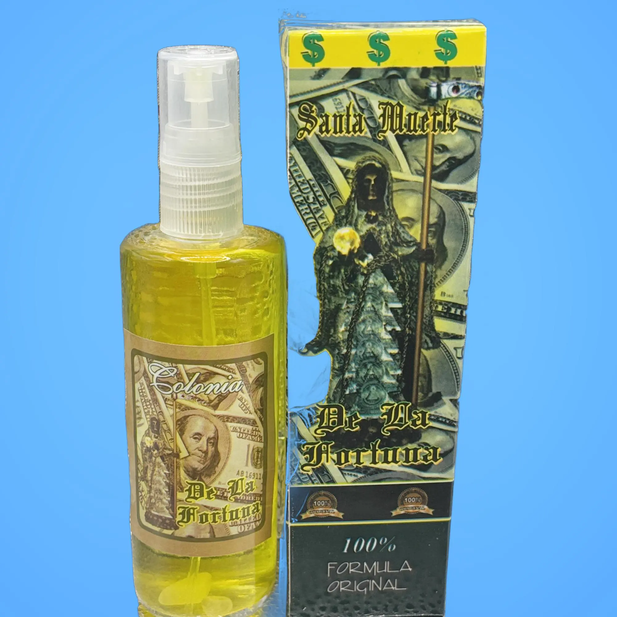 Santa Muerte spray for luck, Fragrance Sprays, Crystal-Infused