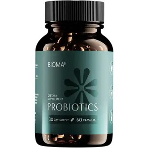 Bioma Probiotics 60 Capsules - Digestive Support, Maintaining 3 IN 1 Gut Health Prebiotics Lactobacillus Blend Natural Dietary Supplement