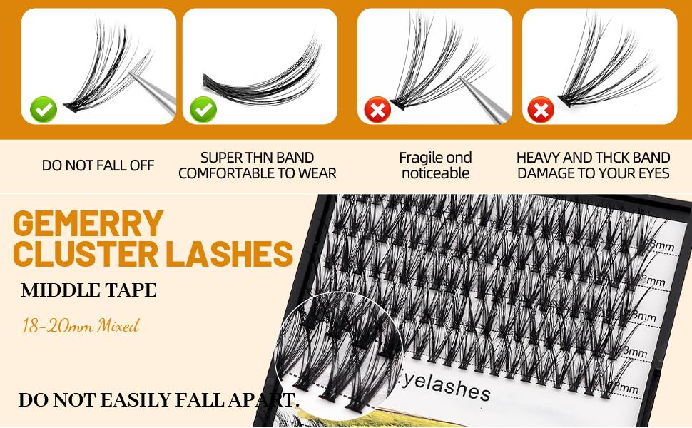 10-18mm Mixed Tray Mink Eyelash Extension Natural 3D Russian Volume Faux Eyelashes Individual 20D/30D/40D/50D To Choose 200pcs Clusters Lashes Makeup (20D-18+20mm Mixed)