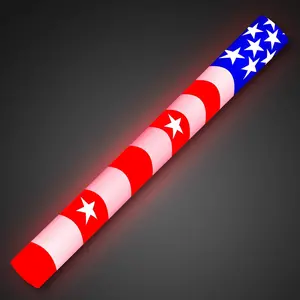 American Flag Light Up LED Foam Cheer Sticks (Set of 12)