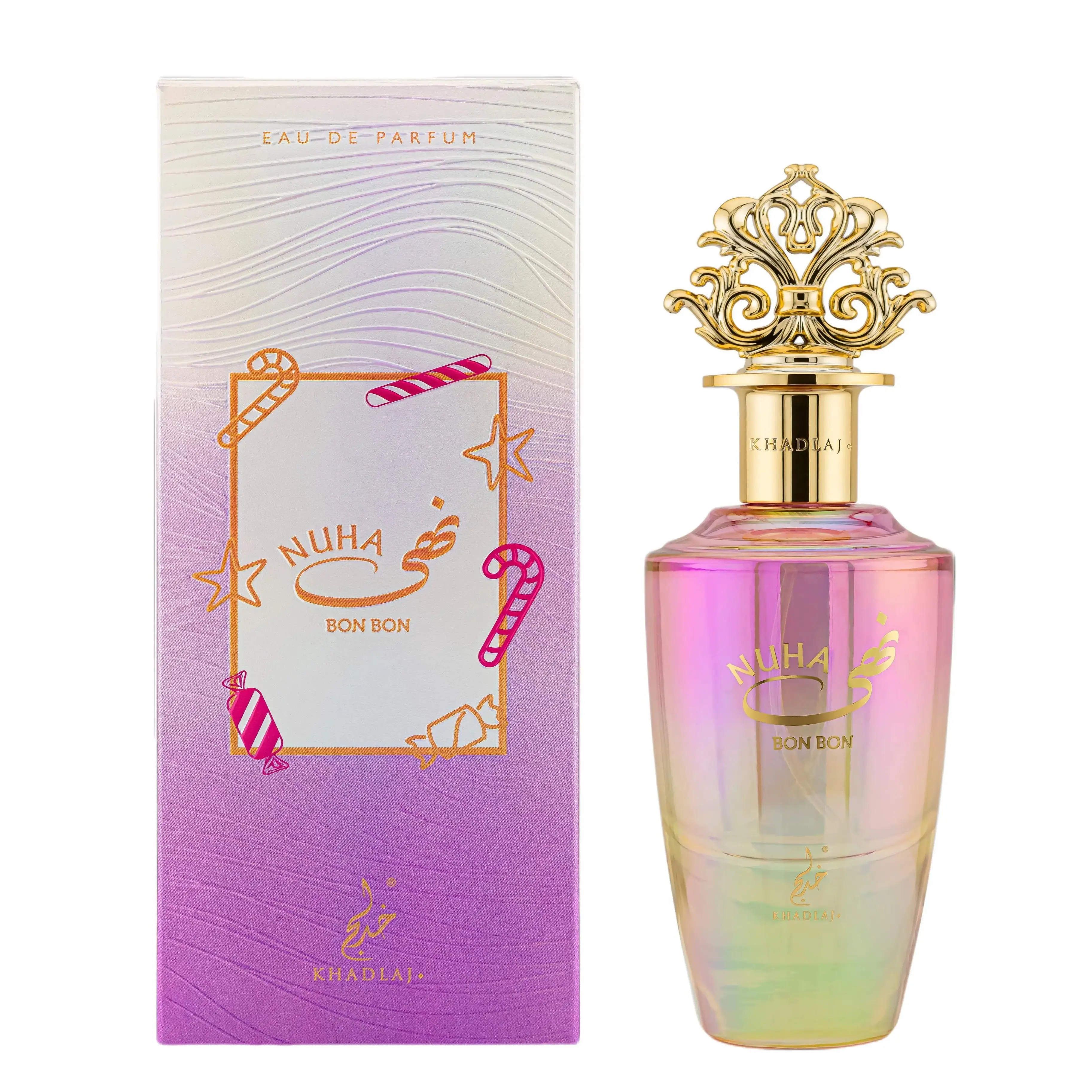 Khadlaj Nuha Bon Bon for Women Eau de Parfum Spray, 2.87 Ounce