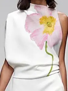 Women's Floral Print Tank Top, Casual  Top for Summer, Ladies Clothes for Daily Wear