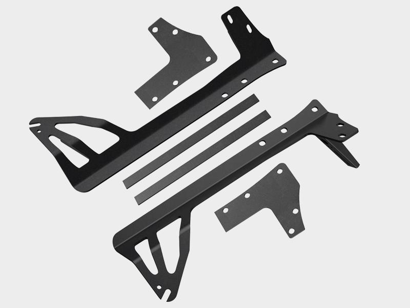 Nilight Upper Windshield Frame Mounting Bracket A-pillar Mounts for 52 Inch Light Bar and LED Pod Lamp on Wrangler JK 2007 2008 2009 2010 2011 2012 2013 2014 2015 2016 2017 2018