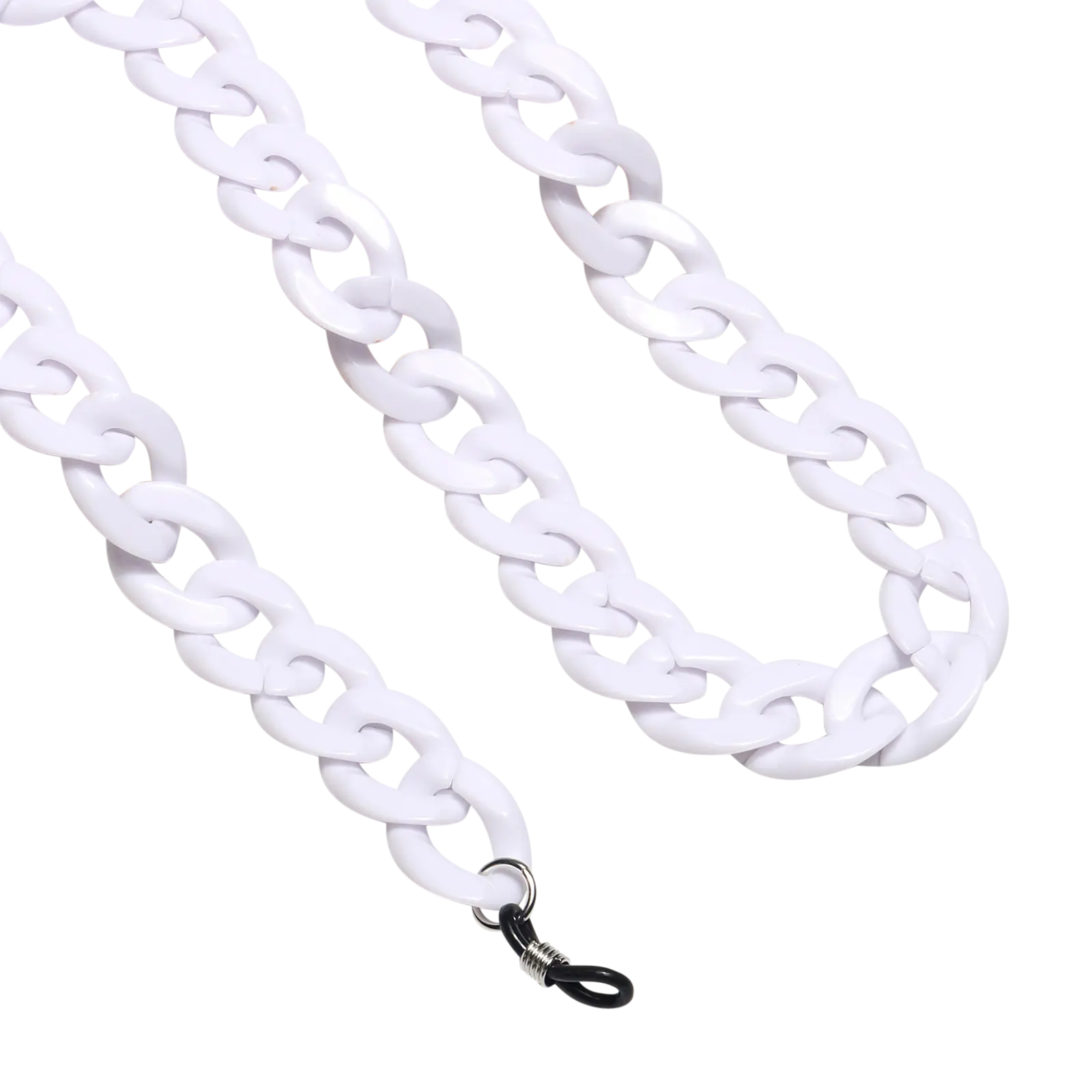 Girls' White Plastic Sunglass Chain