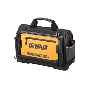 DeWalt  19 Pocket Black & Yellow Polyester & Tarpaulin Open Mouth All-Purpose Tool Bag