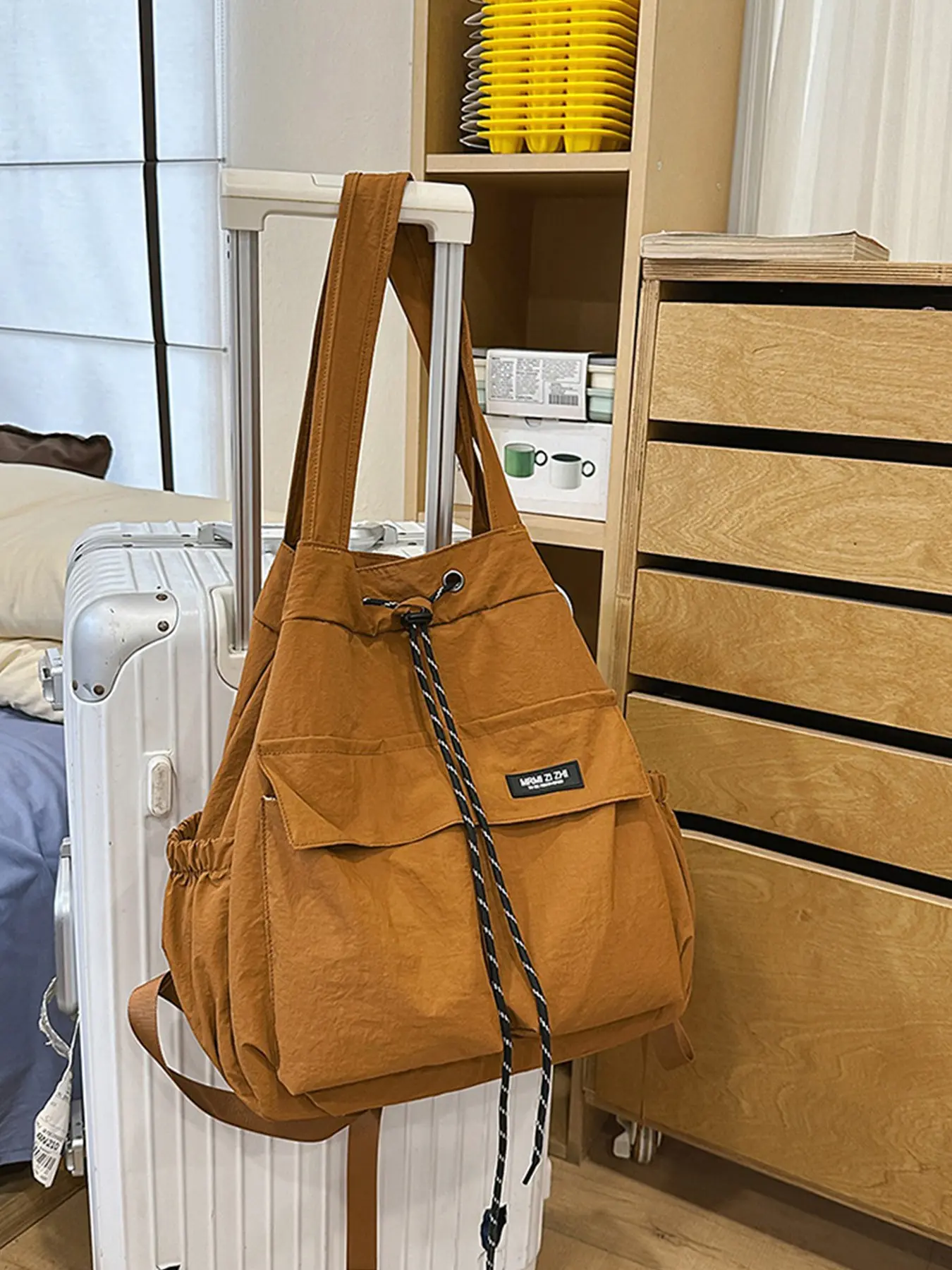 Minimalist Crossbody Backpack, Versatile Travel Shoulder Bag for Women, Lightweight College Student Commuter Backpack, Dual-Use Hiking Bag, Casual Crossbody Bag, Casual Fashion Bag
