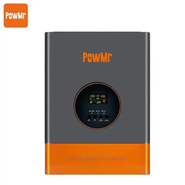 PowMr 5000W 10000W 48V Spilt-Phase Solar Inverter 120V/240V, Low-Frequency Inverter Built-in 120A MPPT Controller, Peak 15000W, fit for Lead-Acid Lithium Battery and Support Utility/Generator/Solar Charge, Residential, Homes/Rvs