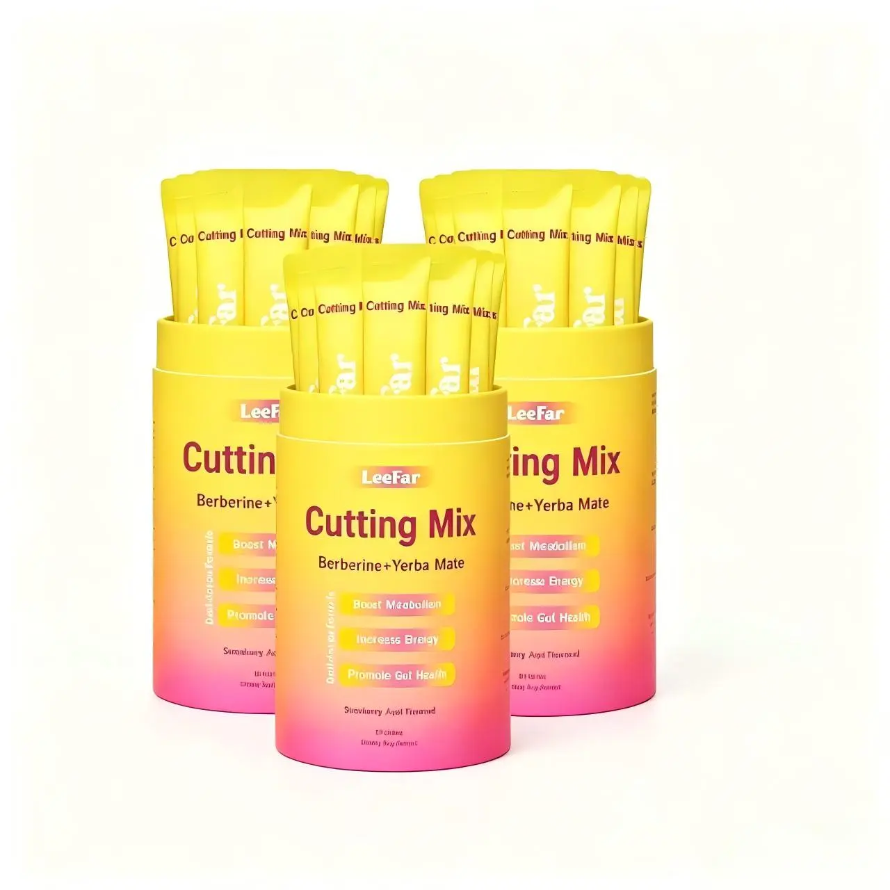【Live Exclusive】LeeFar Cutting Drink Mix – | Ac Strawberry Açaí Flavor – | [30 Servings]