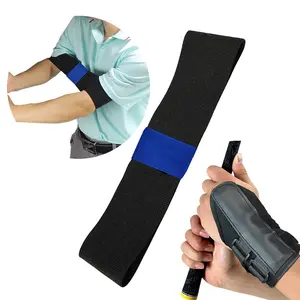 Golf Training Set with Arm Bands, Arm Support Strap and Wristbands, Wrist Stabilizer, Golf Swing Training Aid, Correct Hand Angle, Proper Elbow Alignment, Muscle Memory, Suitable for Beginners