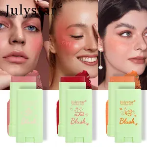 Julystar Heavyweight Blush Stick, Quick Application, Smooth Texture, Natural Radiance Glow, Flawless, Suitable for All Skin Tones, Travel Friendly, Compact, Beginner-Friendly, Essential for Makeup Artists