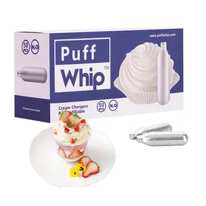 8g Whipped Cream Charger Nitrous Oxide For Whipping Cream Dispenser, Pure Flavored N2O Whipped Cream Cartridges (50 Packs)