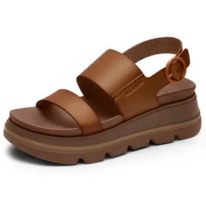 Vilanva women’s platform walking sandals with soft insoles, low wedges, comfortable design and buckle closure—perfect for trendy summer outfits in 2026