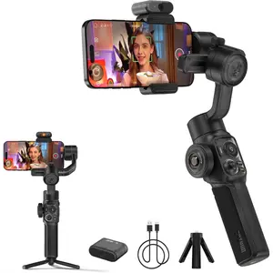 ZHIYUN Smooth 5S AI Combo Orthogonal 3-Axis Structure Handheld Gimbal Stabilizer with Magnetic Al Tracking Module for iPhone Smartphone Vlog Filming