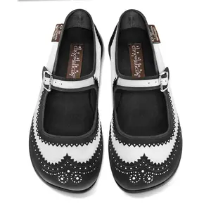 Hot Chocolate Design Havana Women's Mary Jane Flat Mary Jane Shoes | Colorful Flats for Women Chocolaticas l Comfortable Tropical Vintage Vegan Shoes with cushioned inner sole and adjustable buckle strap