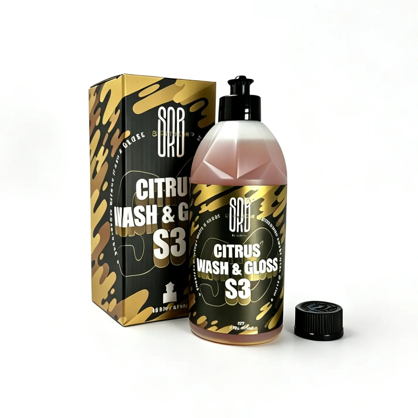 SRB Surainbow S3 Citrus Wash & Gloss - pH-Neutral Car Wash Shampoo, High Foam, Streak-Free Formula