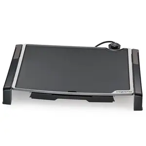 PRESTO 07073 Electric Tilt-N-Fold Griddle, 19x15 in., Nonstick Metal Cooking Griddle, Nonstick Griddle