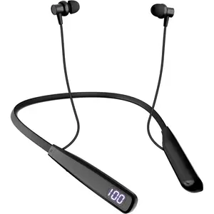 Neckband  Earbuds,   5.3 Headphones 80Hrs Extra Long Playtime Stereo Bass in-Ear Headsets with Mic, IPX6   Earbuds,  Sound for Running, Gym, Travel