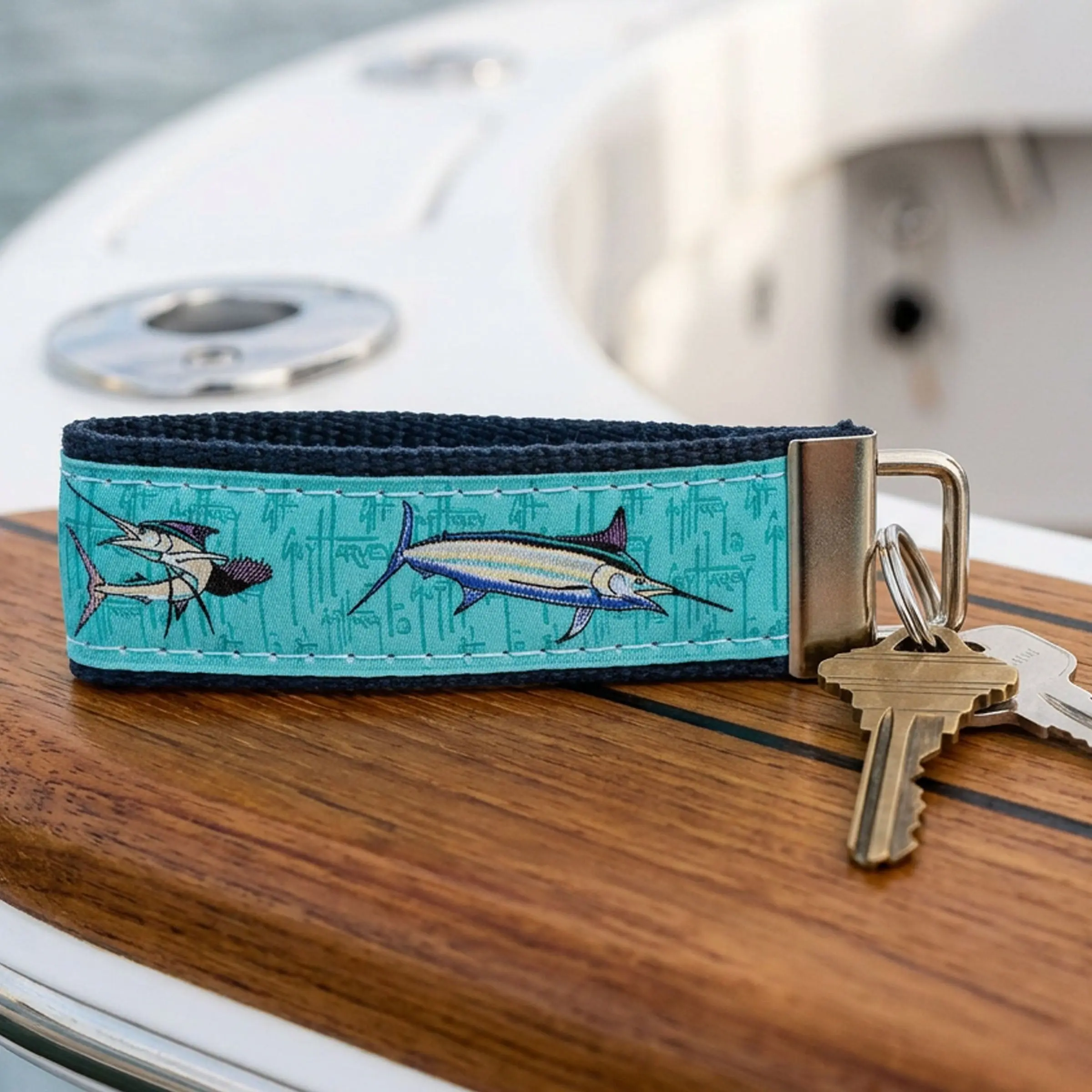 Guy Harvey Billfish Collage Key Ring
