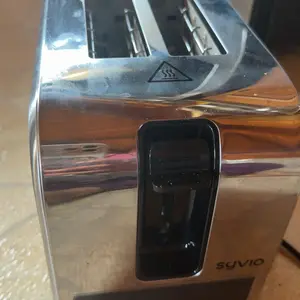 Syvio Toaster | Smart touchscreen, stainless steel construction, supports 5 bread types and 6 toasting levels, wide slot design, intelligent temperature control system, removable tray. Appliances Durable Toastie Maker,home essentials