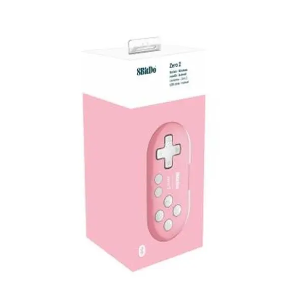 8BitDo Zero 2 Bluetooth Keychain Mini Controller for Switch, PC & Mac - Pink