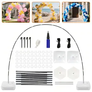 Superlele Balloon Arch Kit, 9FT Height & 10FT Width Adjustable Balloon Arch Stand Frame Garden Arbors: Plant Support Stand For Wedding Baby Shower Birthday Garden Arbors Photo Backdrop