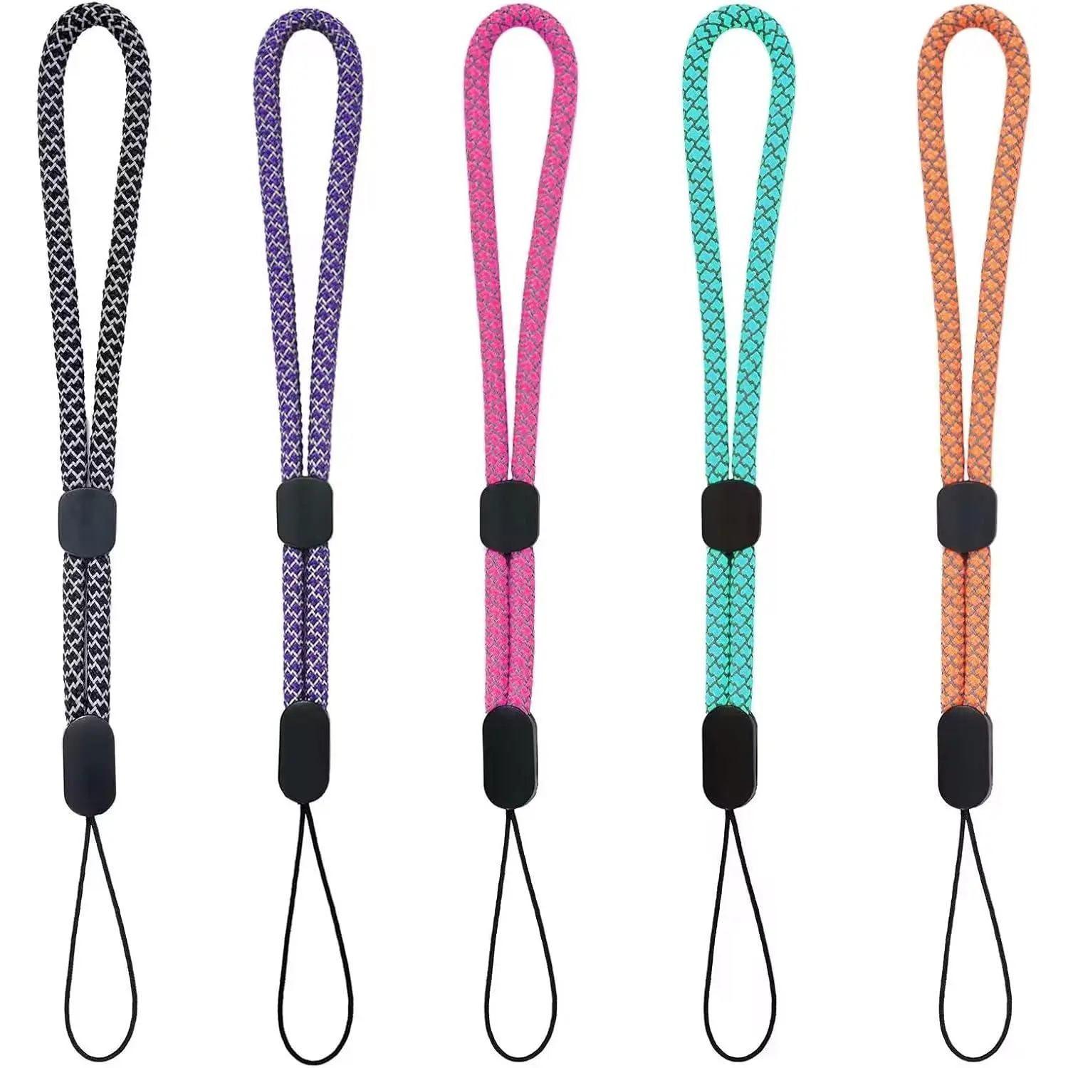 Wrist Lanyards adjustable length 6 count small Strap Wrist Short Lanyard for  Phone Cases Lanyard  USB