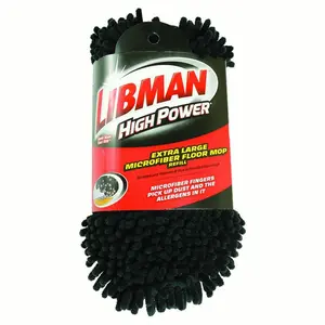 The Libman 927 Microfiber Refill Floor Mop, Black - Extra Large