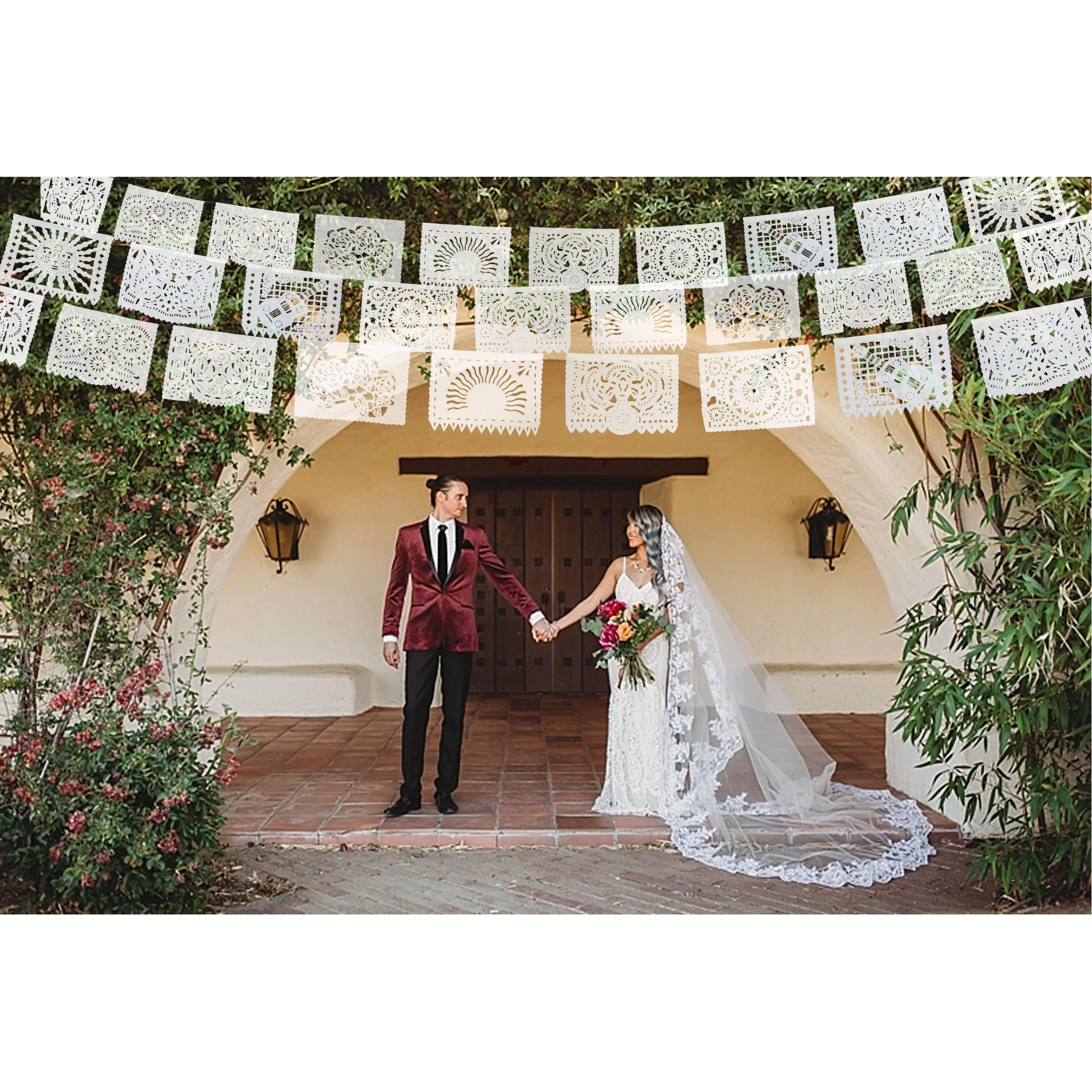 All Occasion and Wedding Decorations, Papel Picado Banners, Wedding garlands, Wedding banners, Fiesta Bridal Shower, Rehearsal Dinner, Wedding bunting