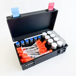 All in Wonder Symmetry Peptide refrigerator case holds 6x3mL and 8x5/10mL vials, 30+ empty syringes and 24 alcohol swabs