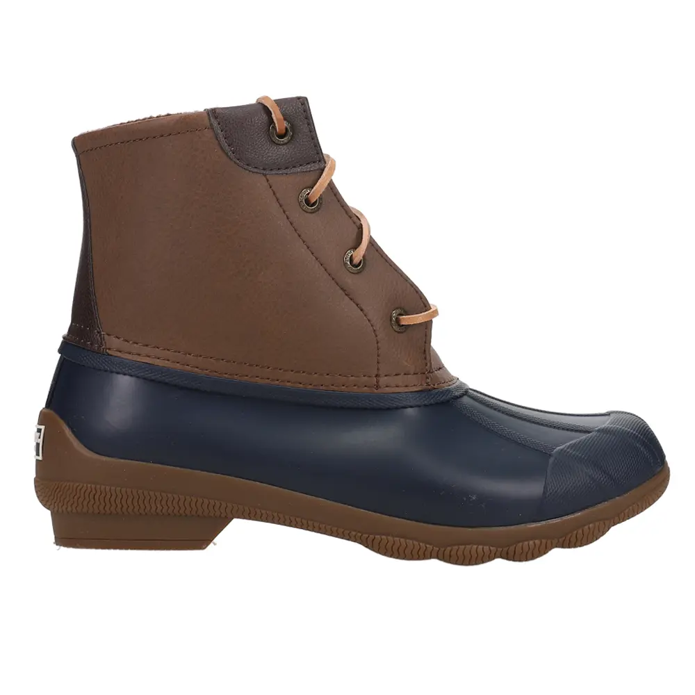 Sperry Womens Syren Gulf Round Toe Zippered Duck Casual Boots Ankle Low Heel 1-2" - Brown