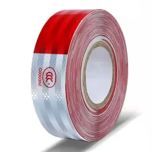 2 Inch x 100 Feet Reflective Tape, 1 Count Waterproof Adhesive Tape, Suitable for Trailers, Trucks, Vehicles and Roads, Boats, Signs and Safety Marks trailer outdoor car