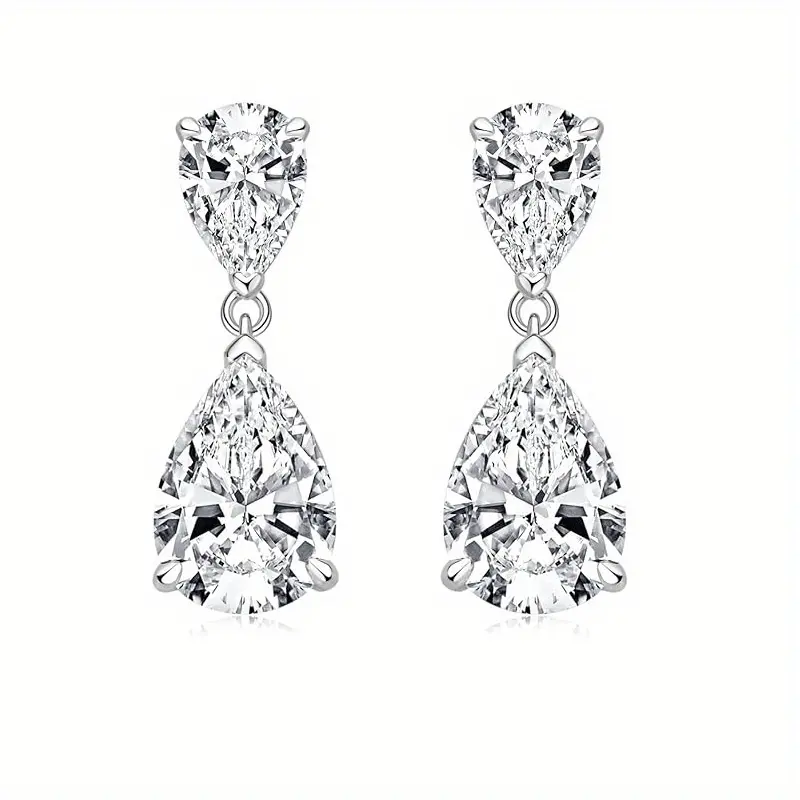 Elegant and luxurious teardrop earrings, retro and elegant, fashionable and exquisite, versatile for daily use