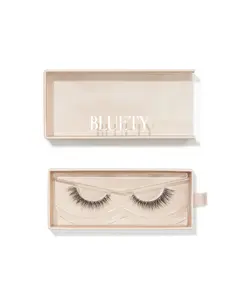BLUETY Unwritten Rules Strip Lashes - Timeless | 10mm Mini Cat Eye Lashes, Wispy Lashes, Natural Lashes, Everyday Lashes, Lightweight Lashes, Clear Band Lashes, Thin Band Lashes, Cruelty Free,Vegan