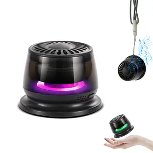 Magnetic Mini Bluetooth Speaker with RGB Light, TWS Stereo, 5W Wireless Audio, Game Mode, Portable Smartphone Holder, Suitable for Outdoor/Car Use, Compatible with iPhone & Android