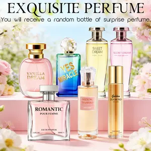 【1 Random from 7 Scents】Women‘s Perfume Mystery Box 3.4 FL OZ | Fruity / Floral / Woody Notes | Unbox Your Signature Scent | A Surprise for Every Mood