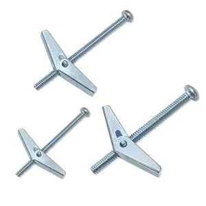Toggle Bolt & Wing Nut Kit, 24pcs/set High Quality Toggle Bolt & Wing Nut Kit for Hanging Heavy Items on Drywall, Fastener Hardware