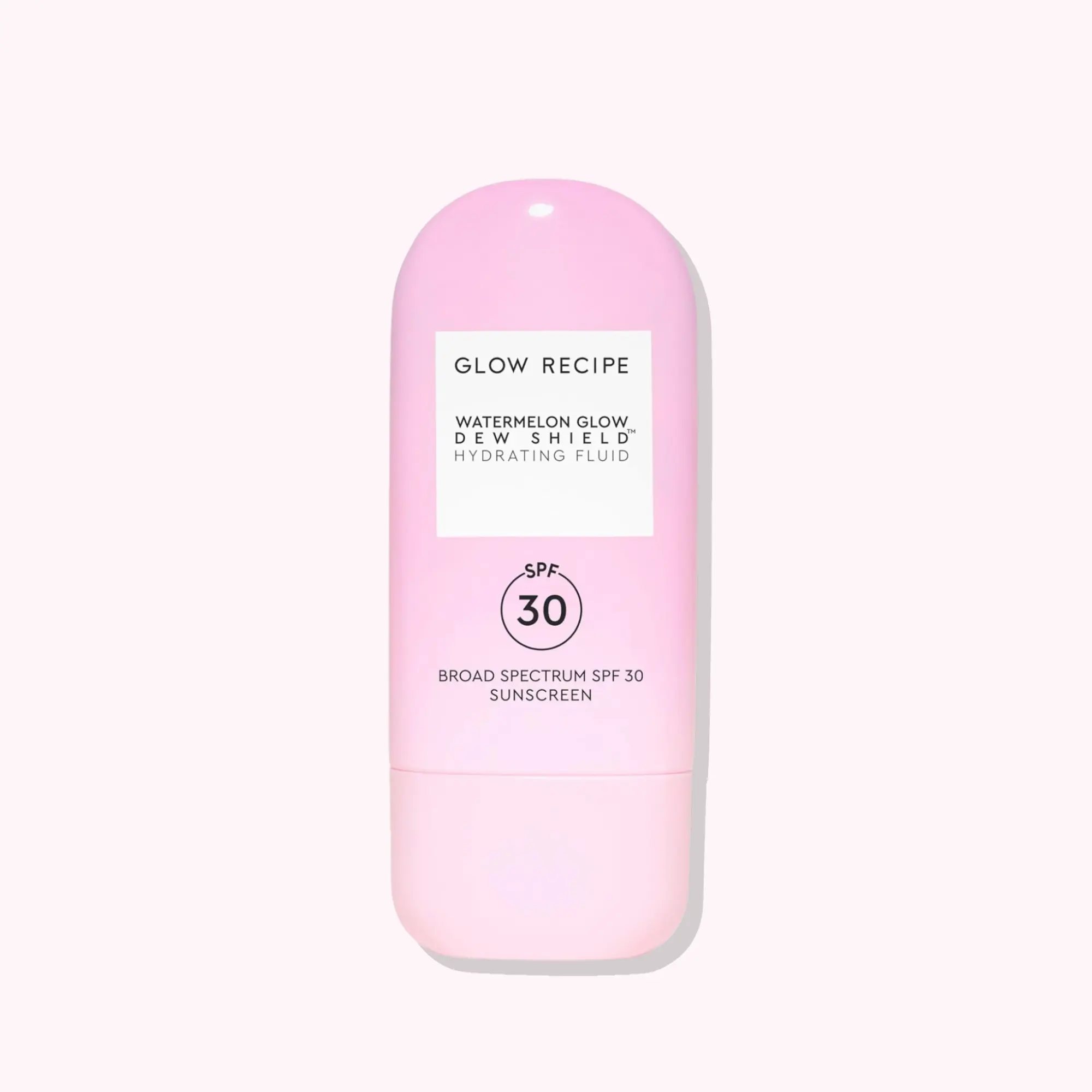 Glow Recipe Watermelon Glow Dew Shield Sunscreen SPF 30, 50ml - Hydrating Fluid Sunscreen with Niacinamide and Glycerin, No White Cast or Greasiness, Korean, Facial, Moisturizer, Uv, Gentle, Nourishing, Radiant Skin, Brightening, Adults