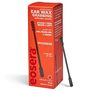 Stickeeze - Ear Wax Grabbing Adhesive Swabs, 30 Count