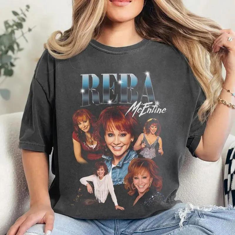 Rebaa McEntiree Graphic Tee, The Queen of Country T-Shirt, Vintage Bootleg Rap Shirt, Gift For Her